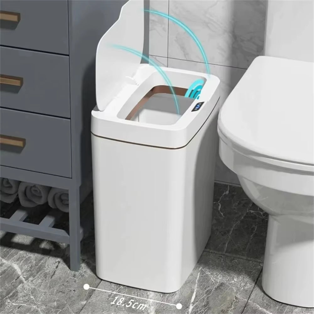 15L Touchless Smart Sensor Bathroom Trash Can