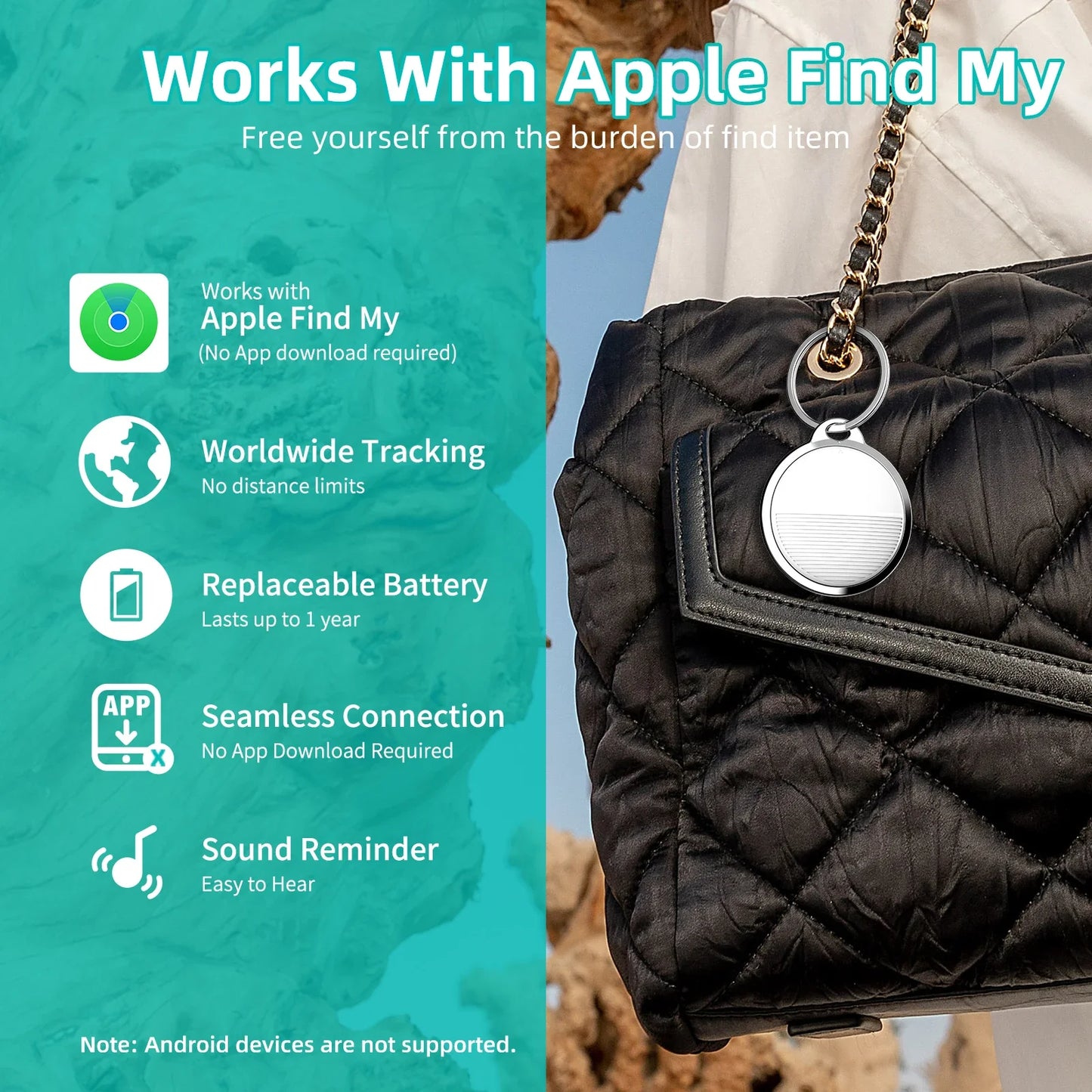 Mini Bluetooth Smart Tracker – Wallet, Bag & Key Finder