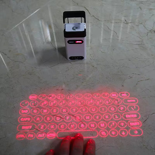 Mini Wireless Laser Projection Keyboard with Bluetooth Mouse Function