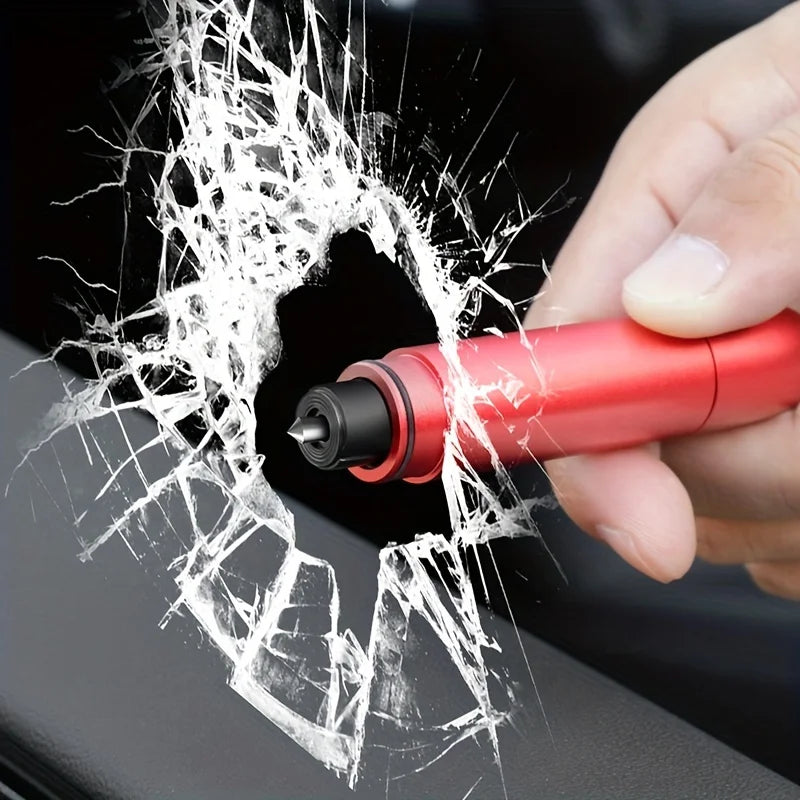 Car Emergency Escape Tool, Window-Breaking Hammer, Safety Hammer, Metal Car Window Breaker, Small and Space-Saving