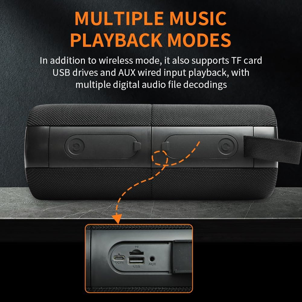 2-in-1 Splittable Bluetooth Speaker with 40W Stereo Sound