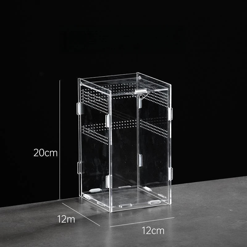 Home & Garden Pet Product Insect Supplies Boxes Reptile Product Hermit Crab Gecko Feeding Tank Assembled Acrylic Transparent Box