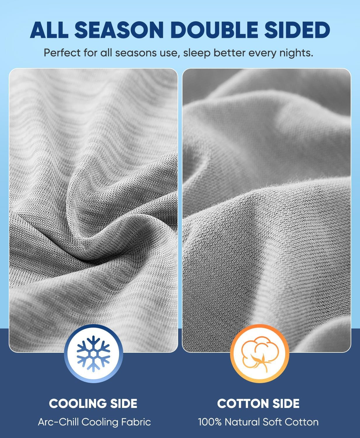 Cooling Pillowcase for Hot Sleepers | Soft Breathable Pillow Cover