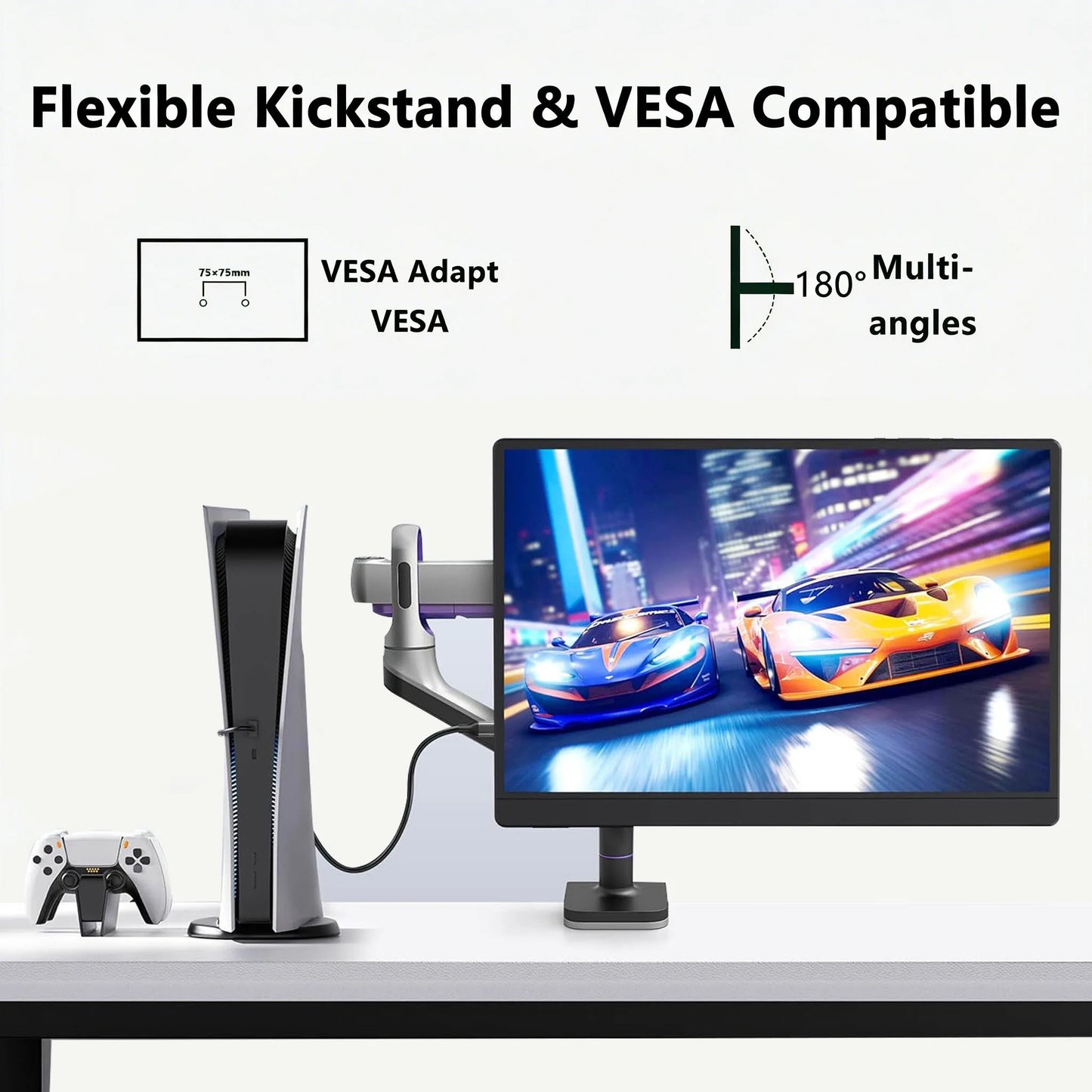 15.6-Inch Portable FHD Monitor for Laptop, Switch, PS5 & Work