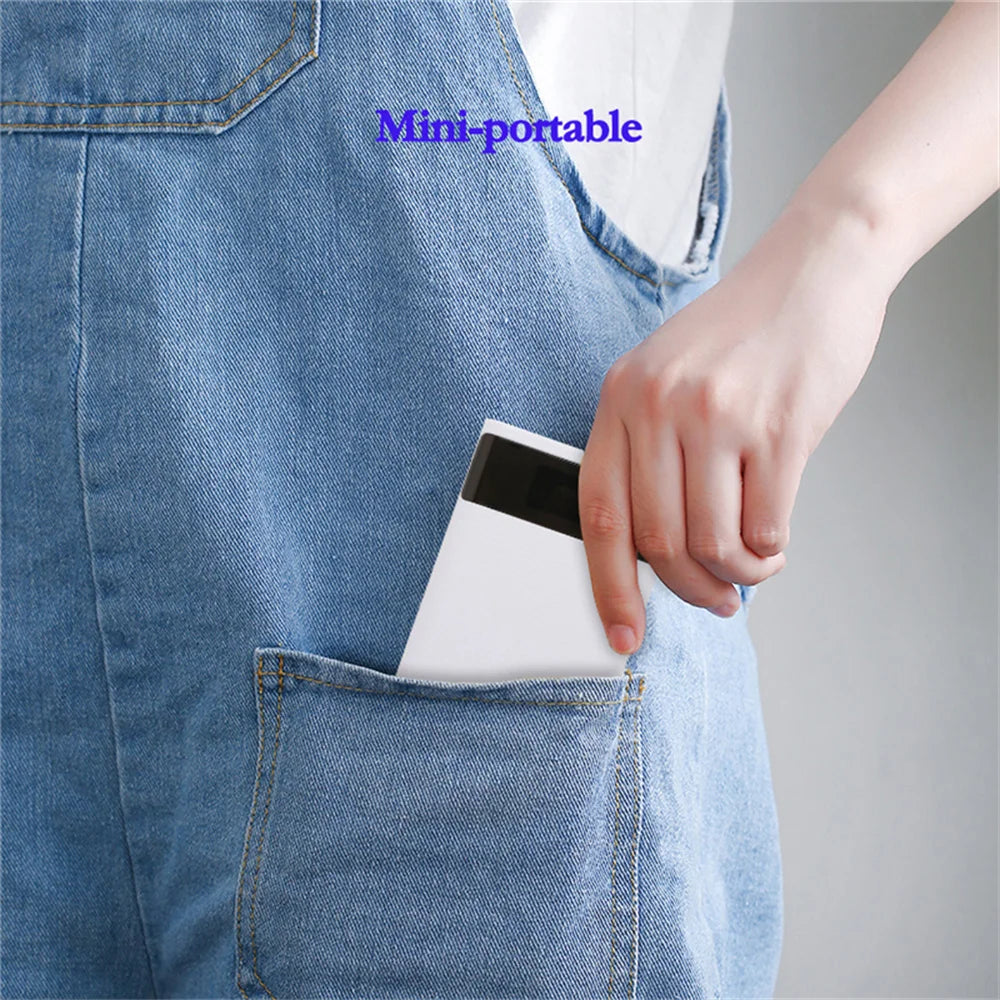 18650 Battery DIY Power Bank Case Charge Storage Box 5V Dual USB Type C Android Micro USB Interface for Smart Phone 4Pcs Battery