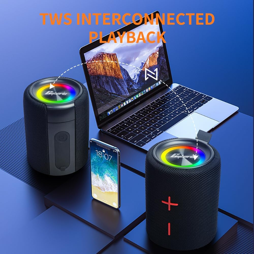 2-in-1 Splittable Bluetooth Speaker with 40W Stereo Sound
