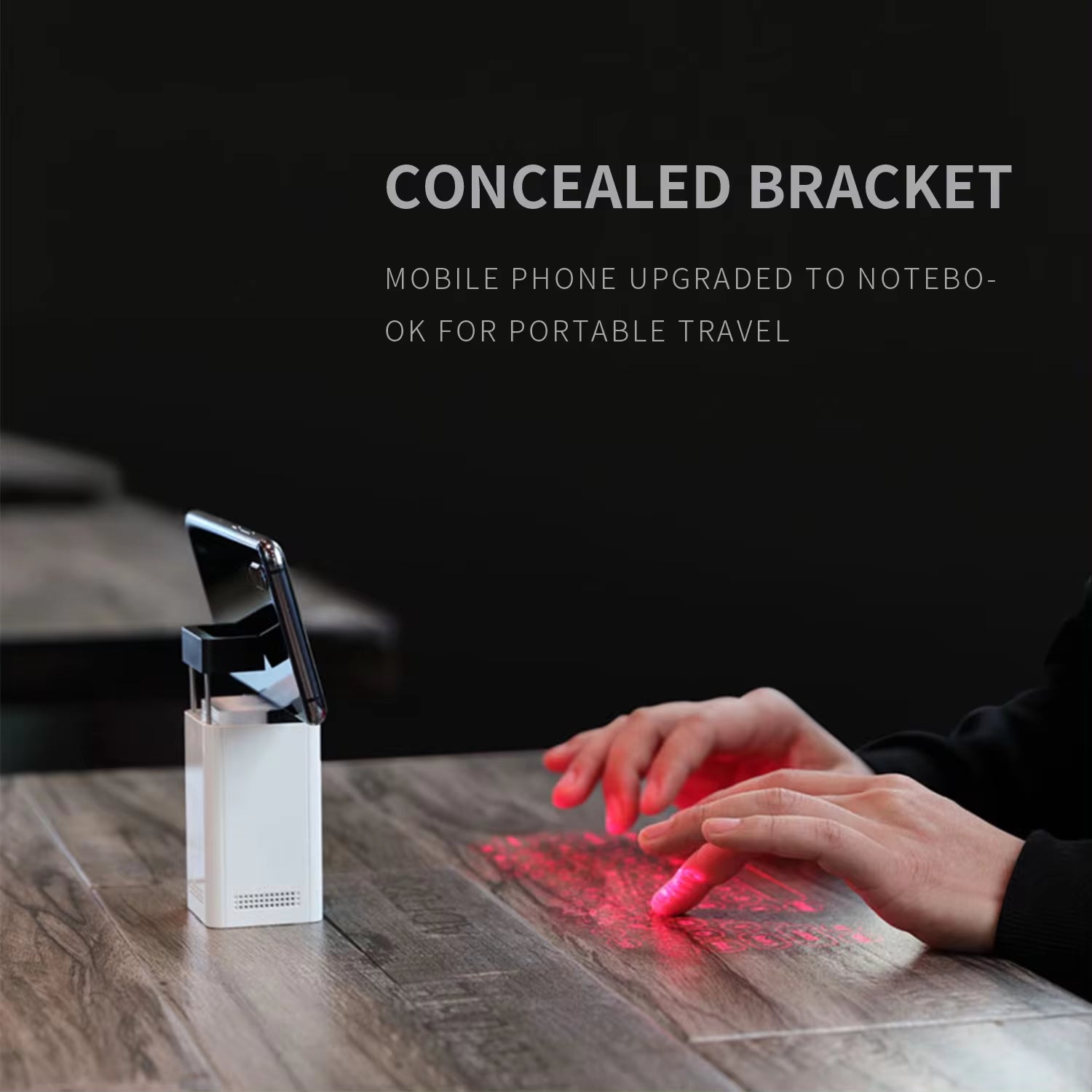 Mini Wireless Laser Projection Keyboard with Bluetooth Mouse Function