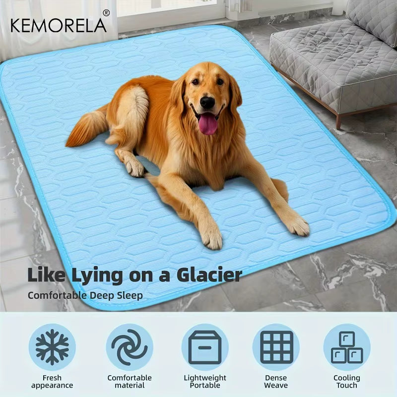 Ice-Cool Summer Pet Cooling Mat for Dogs & Cats