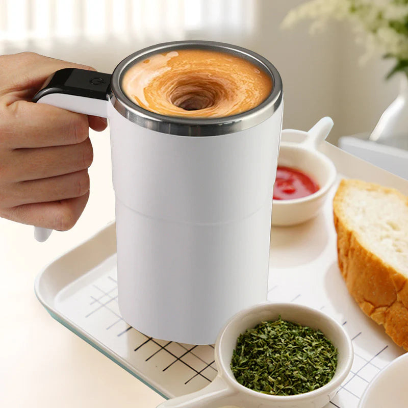 Automatic Electric Mixing Cup for Coffee, Milkshakes, and Protein Shakes - Portable Household Blender