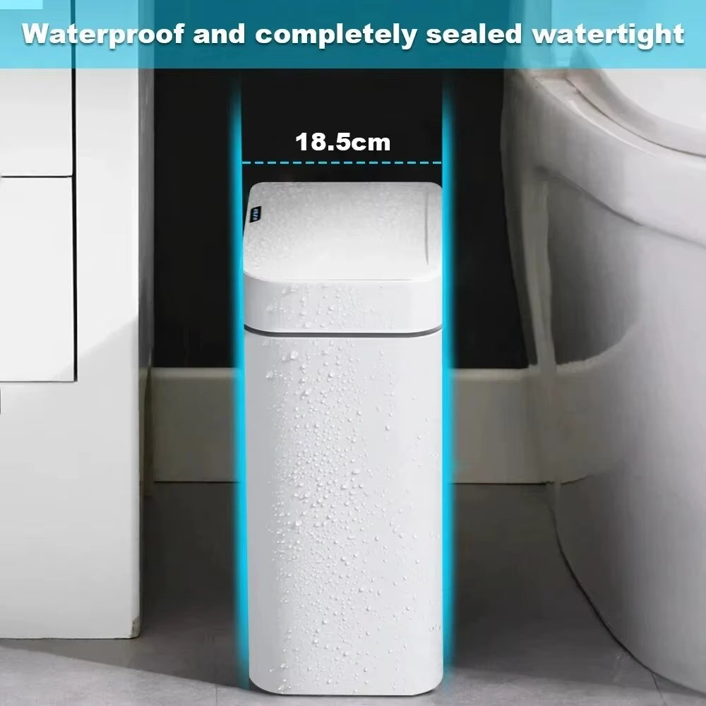 15L Touchless Smart Sensor Bathroom Trash Can