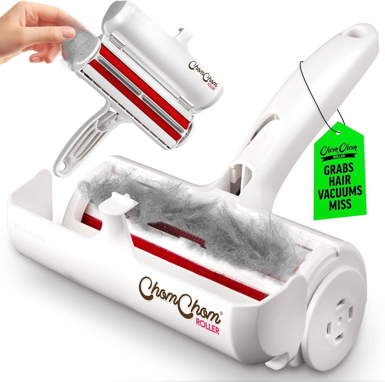 ChomChom Roller Pet Hair Remover – Reusable Dog & Cat Fur Roller