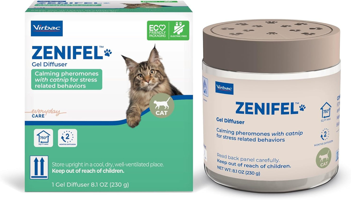 Virbac ZENIFEL Gel Diffuser for Cats – No Electricity Needed