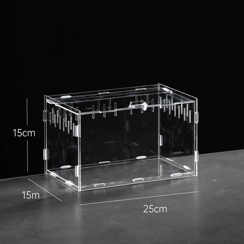 Home & Garden Pet Product Insect Supplies Boxes Reptile Product Hermit Crab Gecko Feeding Tank Assembled Acrylic Transparent Box