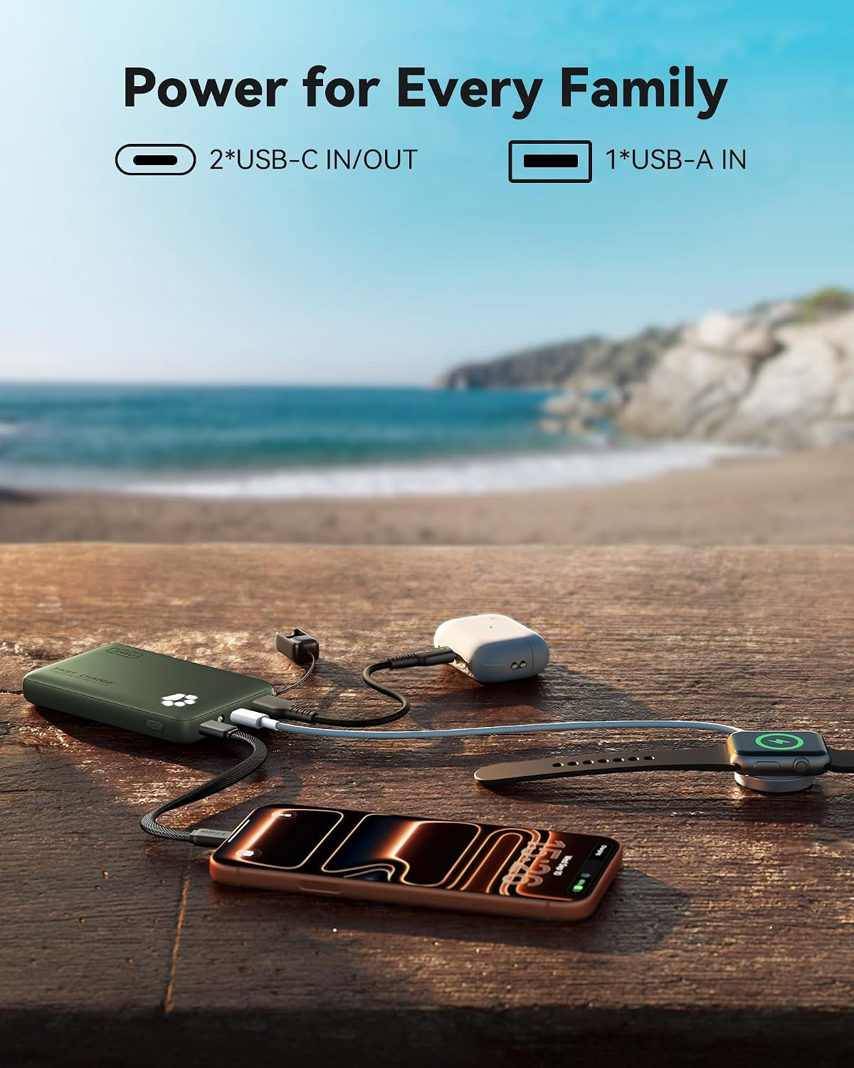 45W Fast Charging Power Bank, Smaller 10000Mah Travel Portable Charger