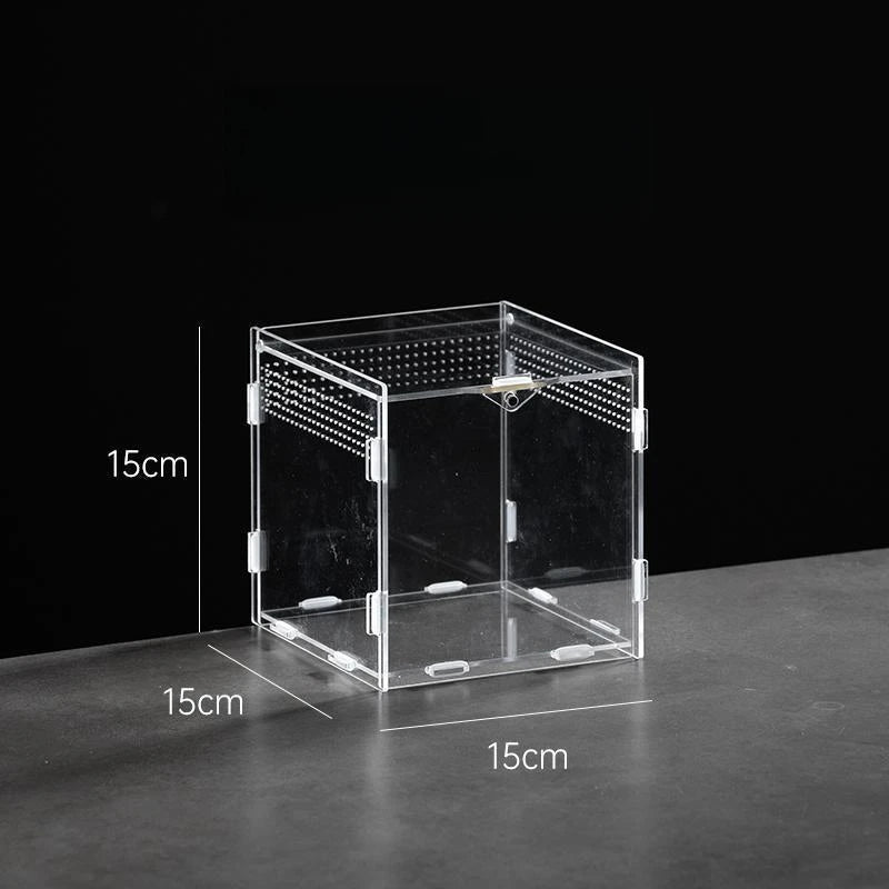 Home & Garden Pet Product Insect Supplies Boxes Reptile Product Hermit Crab Gecko Feeding Tank Assembled Acrylic Transparent Box