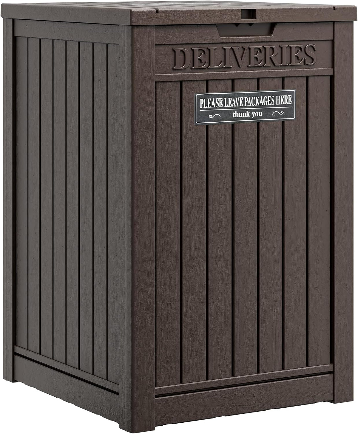 Package Delivery Box for Outside, Brown