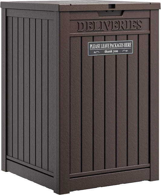 Package Delivery Box for Outside, Brown