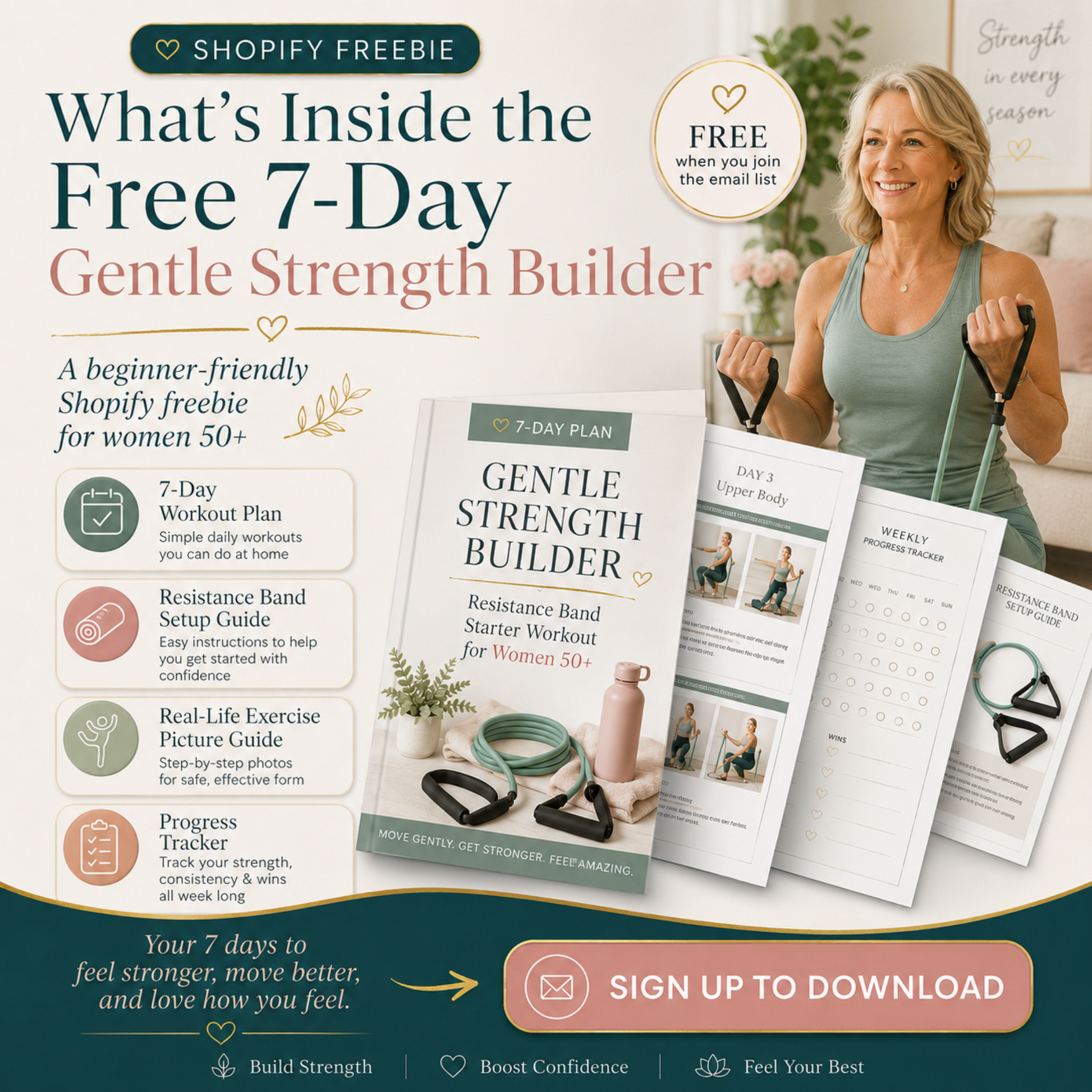 Free 7-Day Resistance Band Workout for Women 50+ — view 2