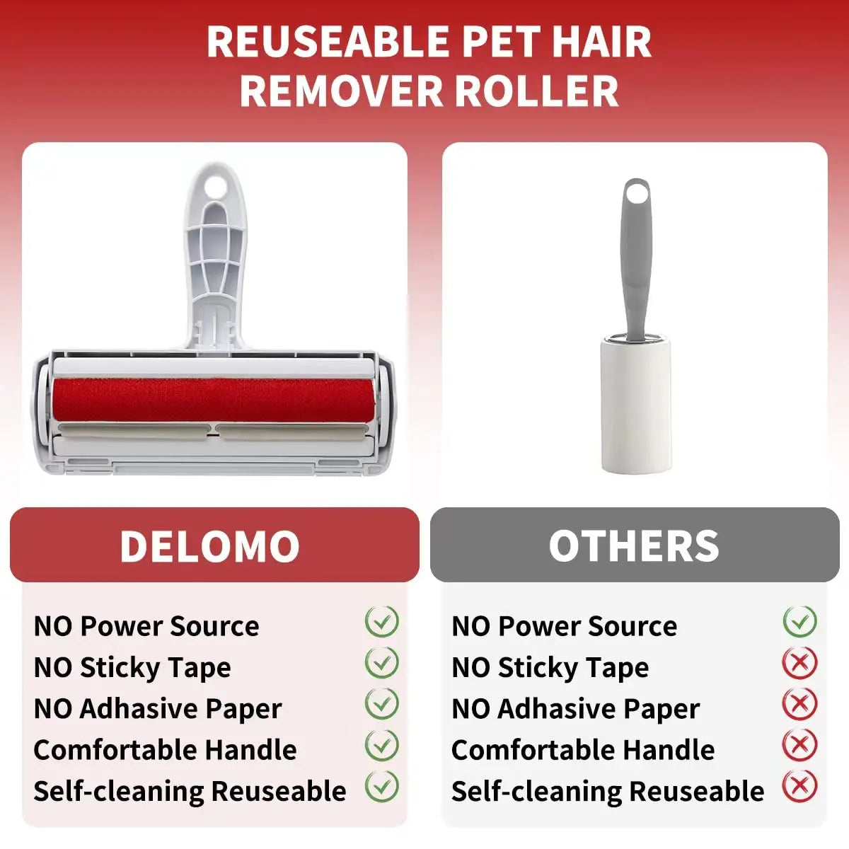 Reusable lint and pet hair remover tool for everyday home use