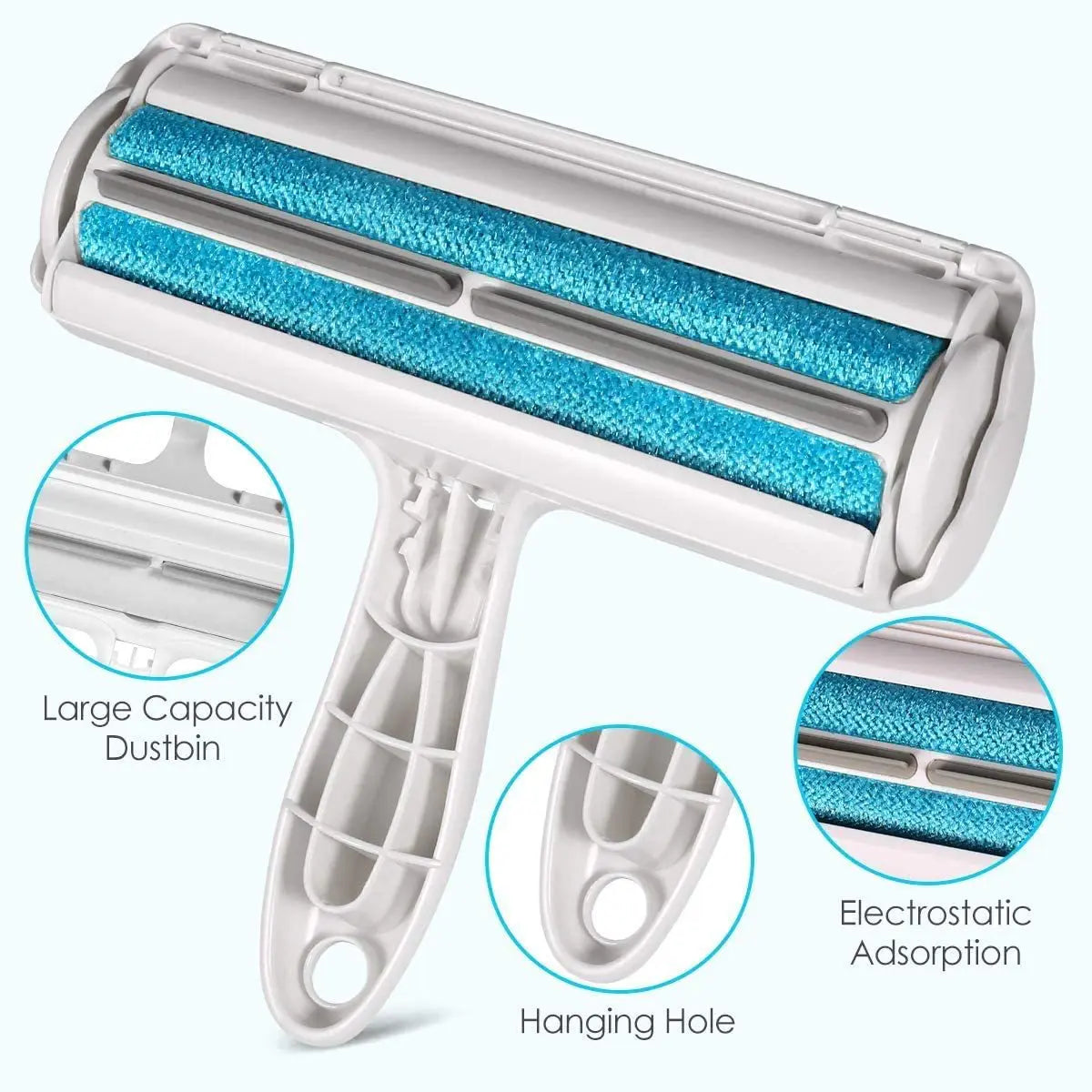 Reusable lint and pet hair remover tool for everyday home use