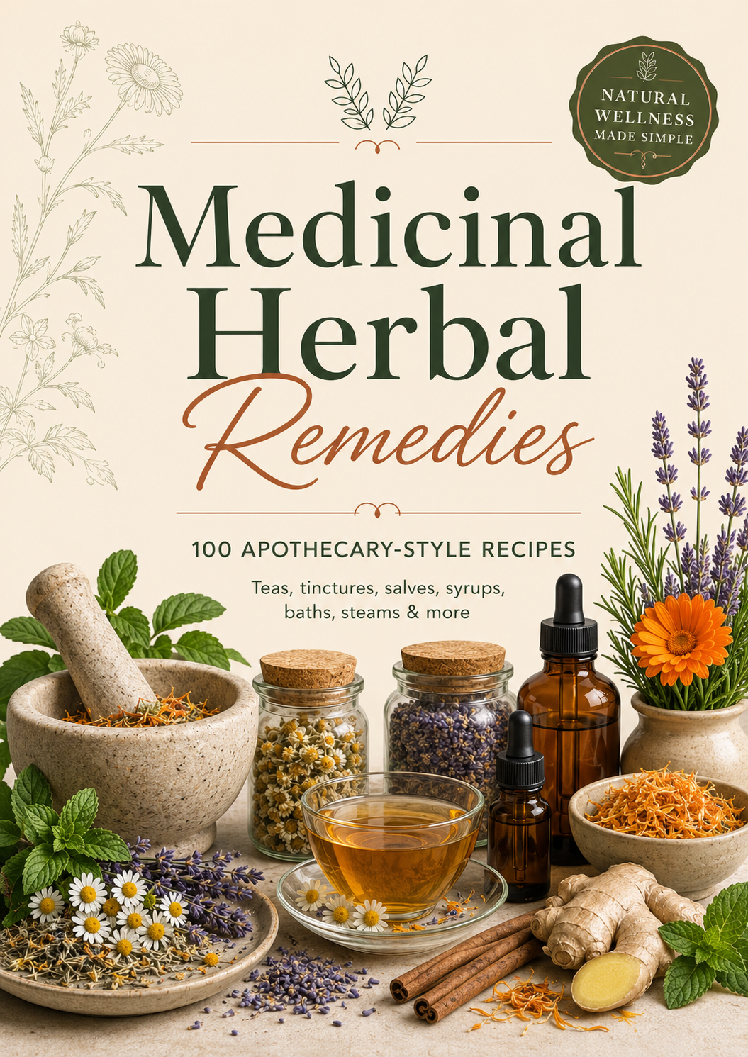 Medicinal Herbal Remedies: 100 Apothecary-Style Recipes PDF