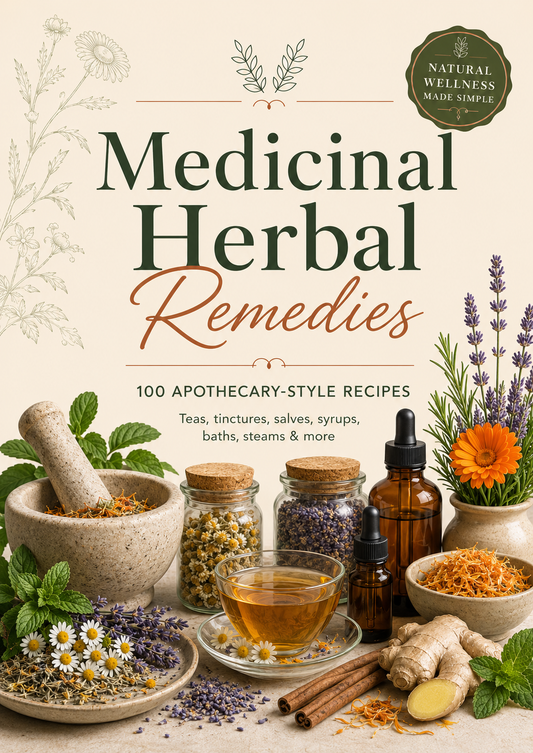 Medicinal Herbal Remedies: 100 Apothecary-Style Recipes PDF