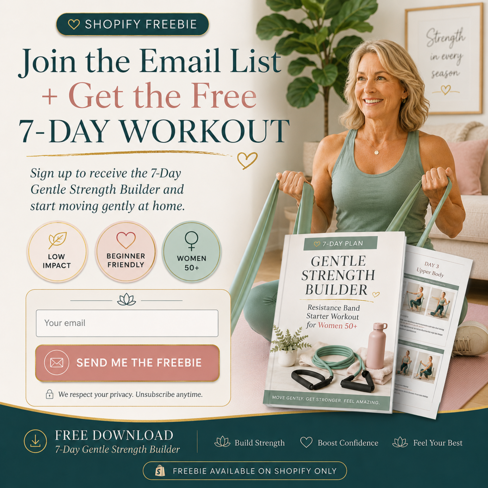 Free 7-Day Resistance Band Workout for Women 50+ — view 3